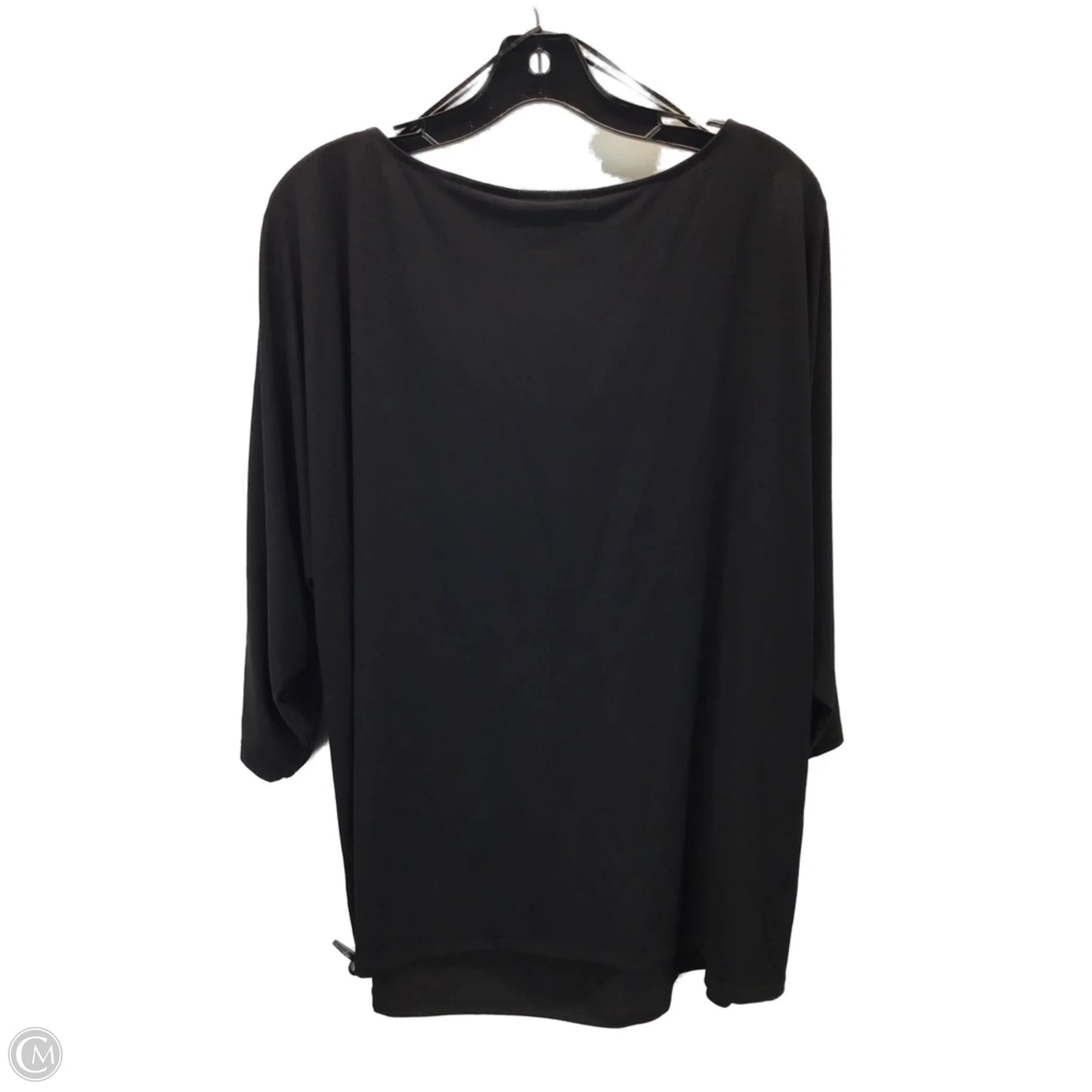 Top Long Sleeve Designer By Michael Kors In Black, Size: 3x