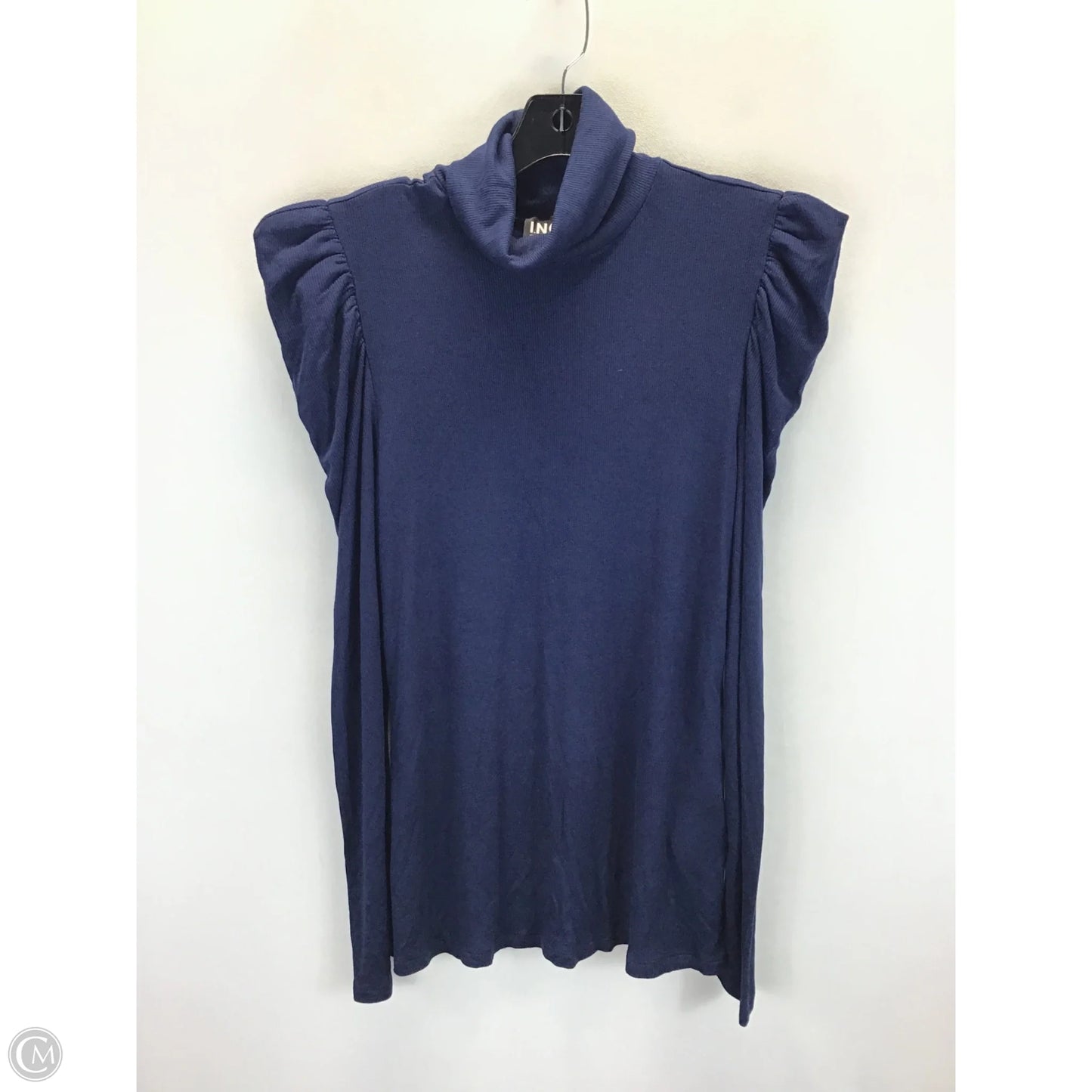 Top Long Sleeve By International Concepts In Blue, Size: L