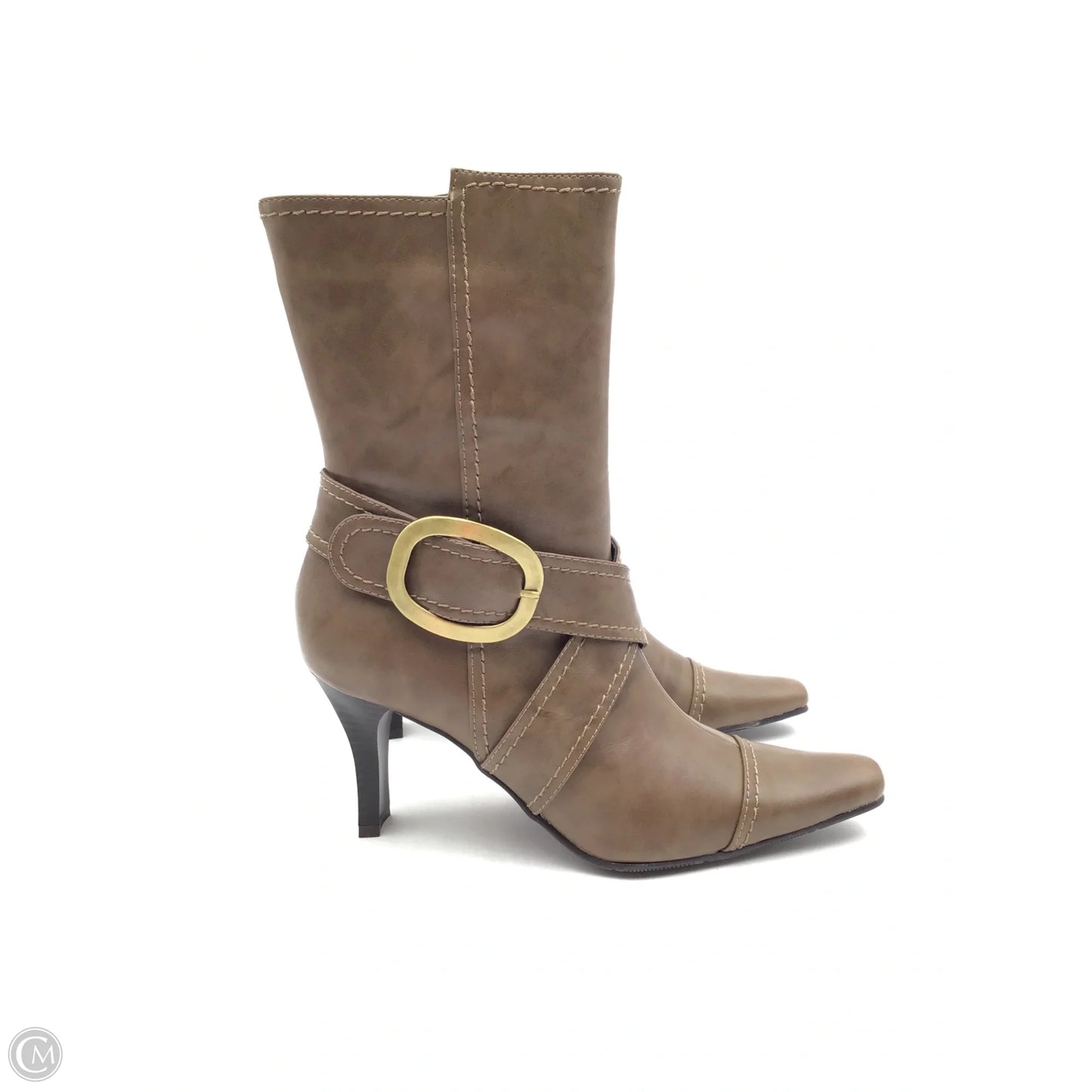 Boots Ankle Heels By Cl By Chinese Laundry In Brown, Size: 7