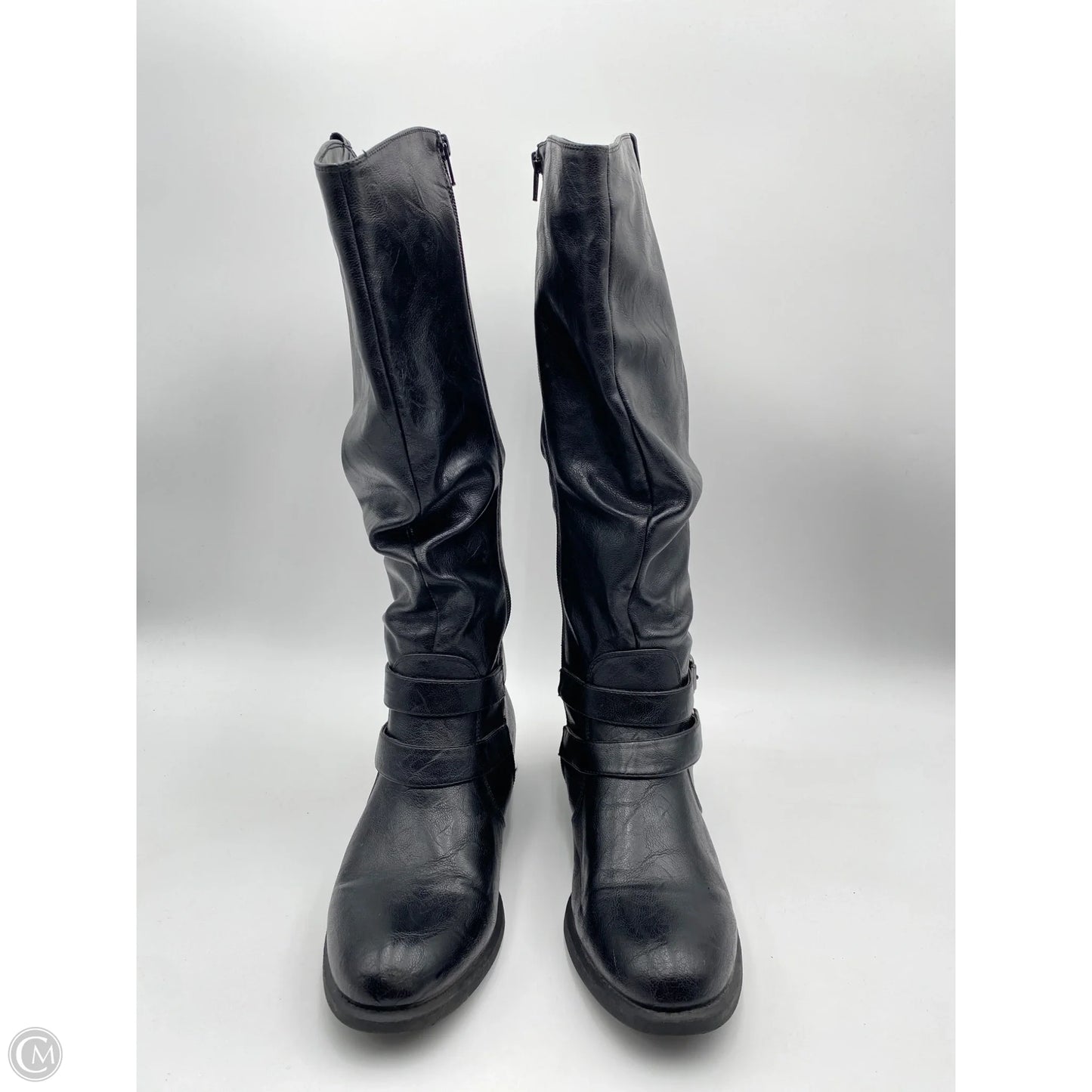 Boots Knee Flats By White Mountain In Black, Size: 10