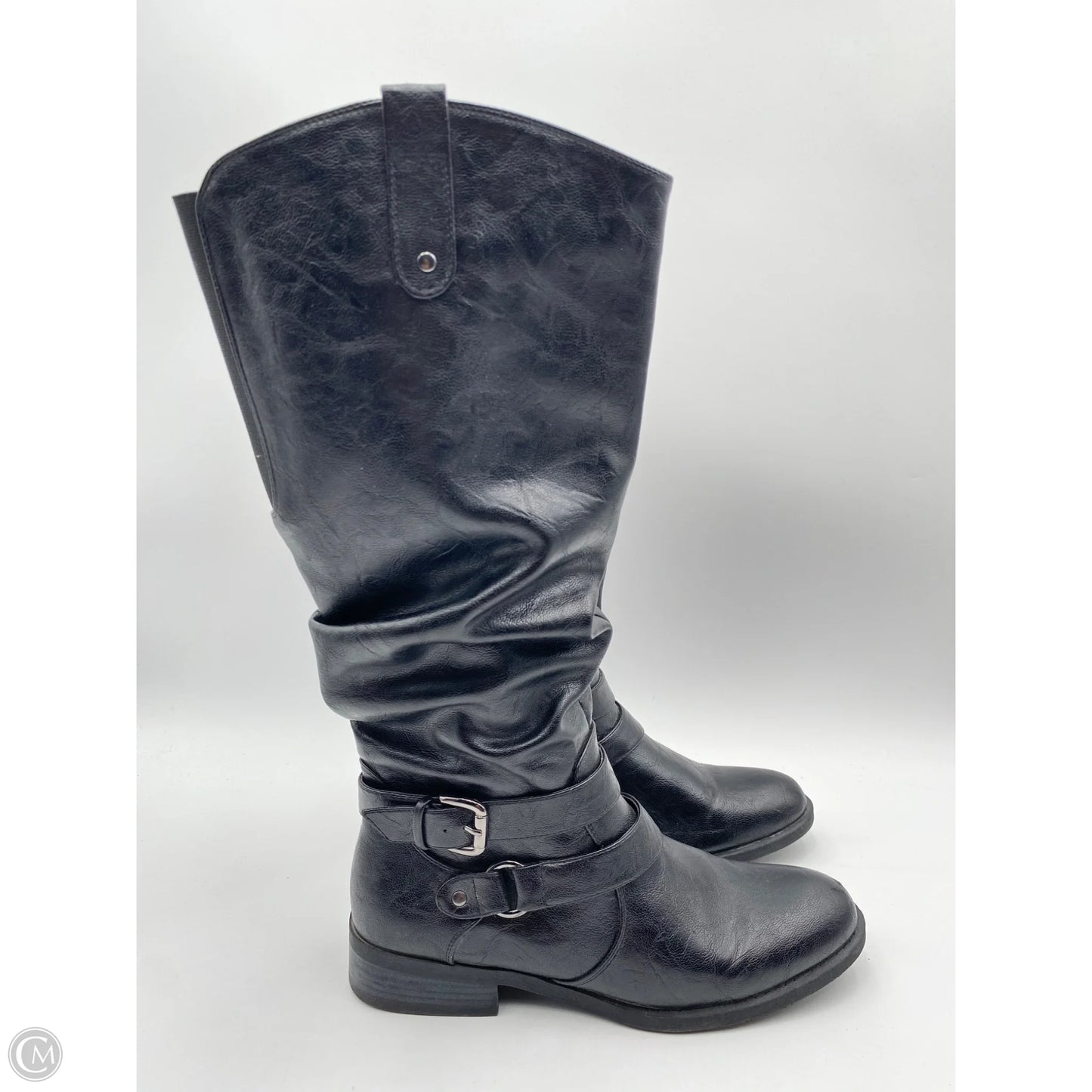 Boots Knee Flats By White Mountain In Black, Size: 10