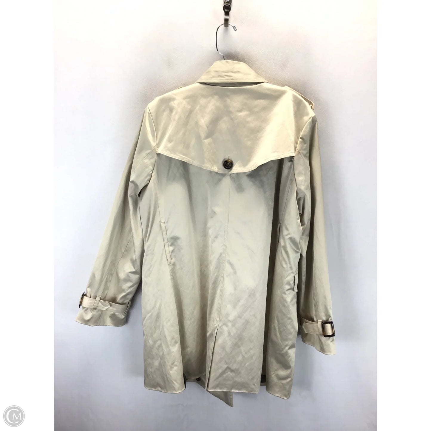 Coat Trench Coat By Joan Rivers In Tan, Size: Xl