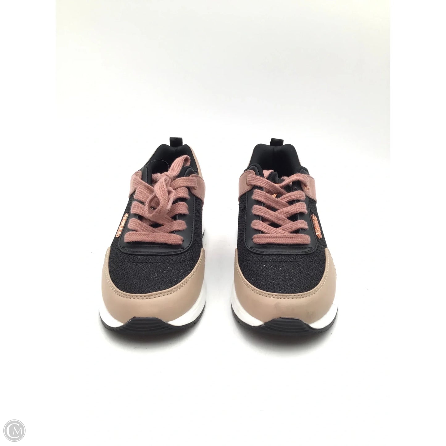 Shoes Athletic By Guess In Black & Pink, Size: 8