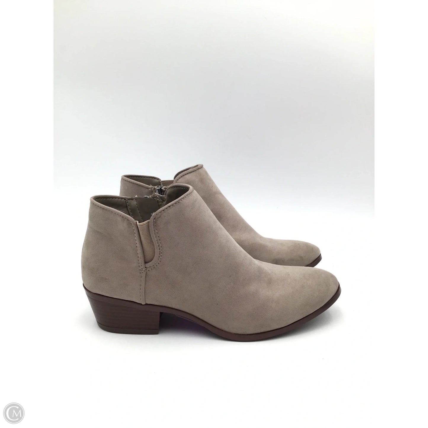 Boots Ankle Heels By Sam Edelman In Taupe, Size: 8
