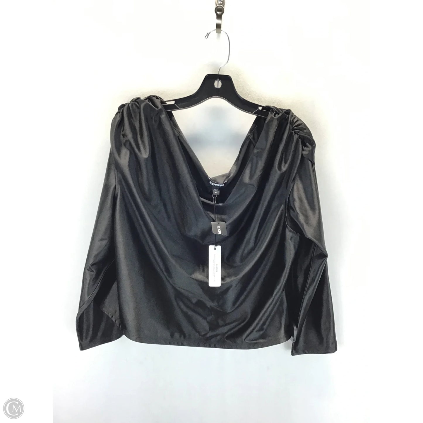 Top Long Sleeve By Express In Black, Size: Xl