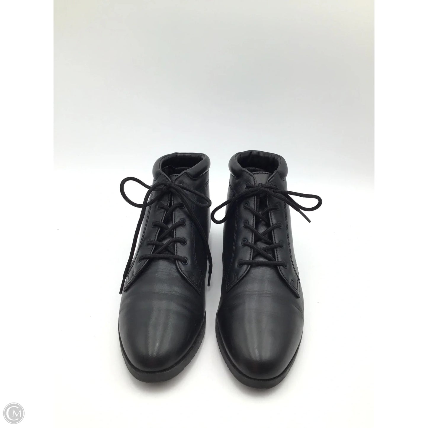 Boots Ankle Flats By Clothes Mentor In Black, Size: 7