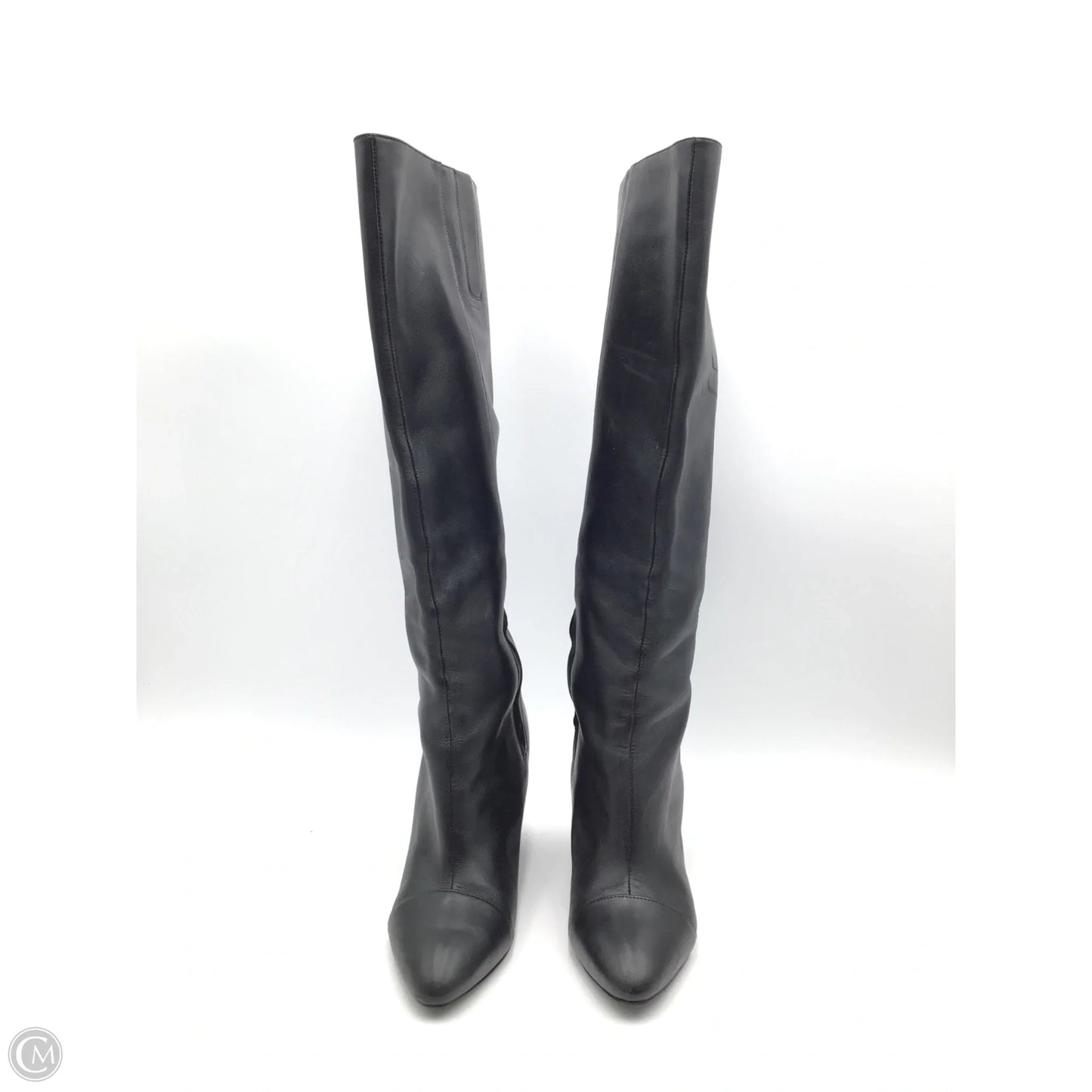 Boots Knee Heels By Nine West In Black, Size: 7