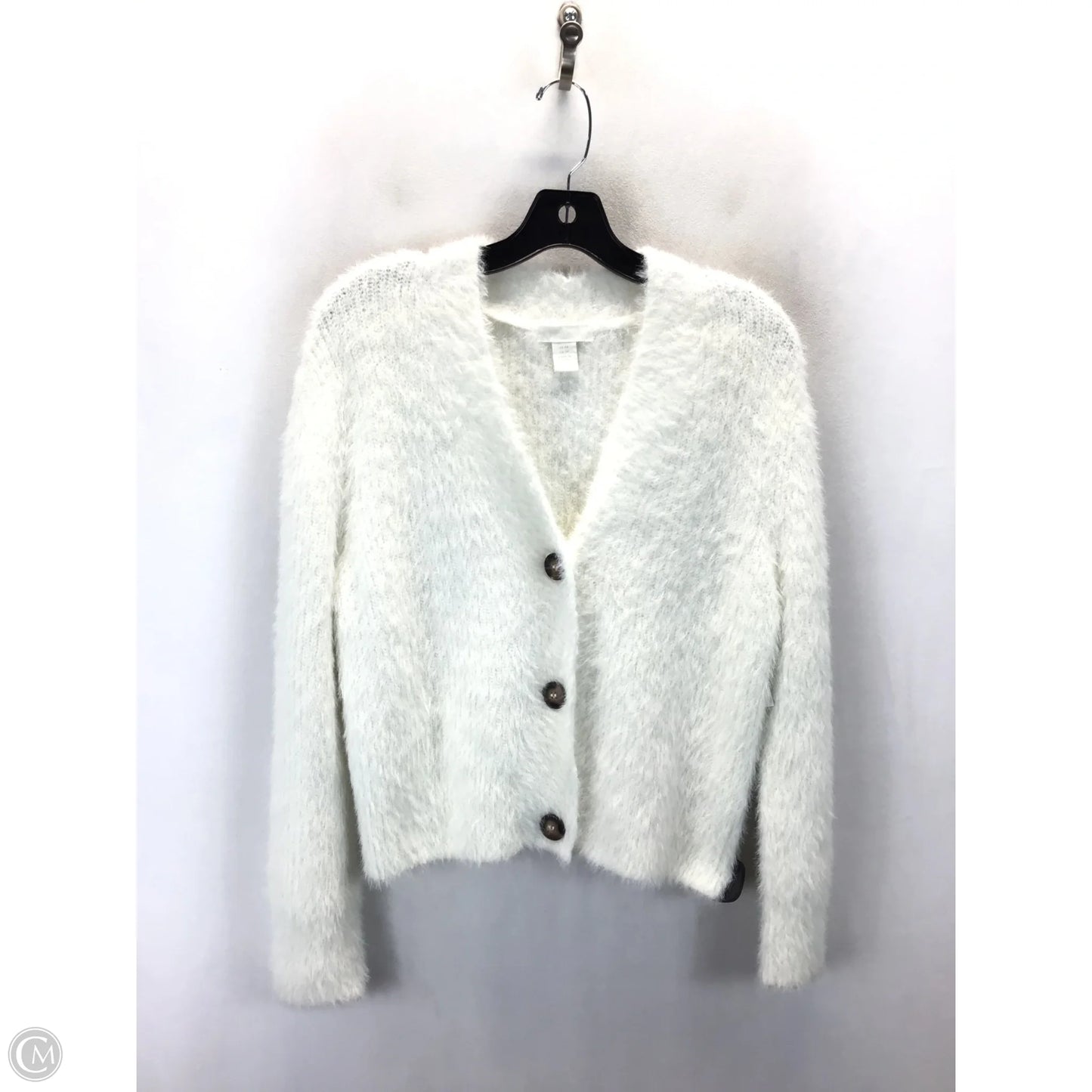 Cardigan By H&m In White, Size: Xs