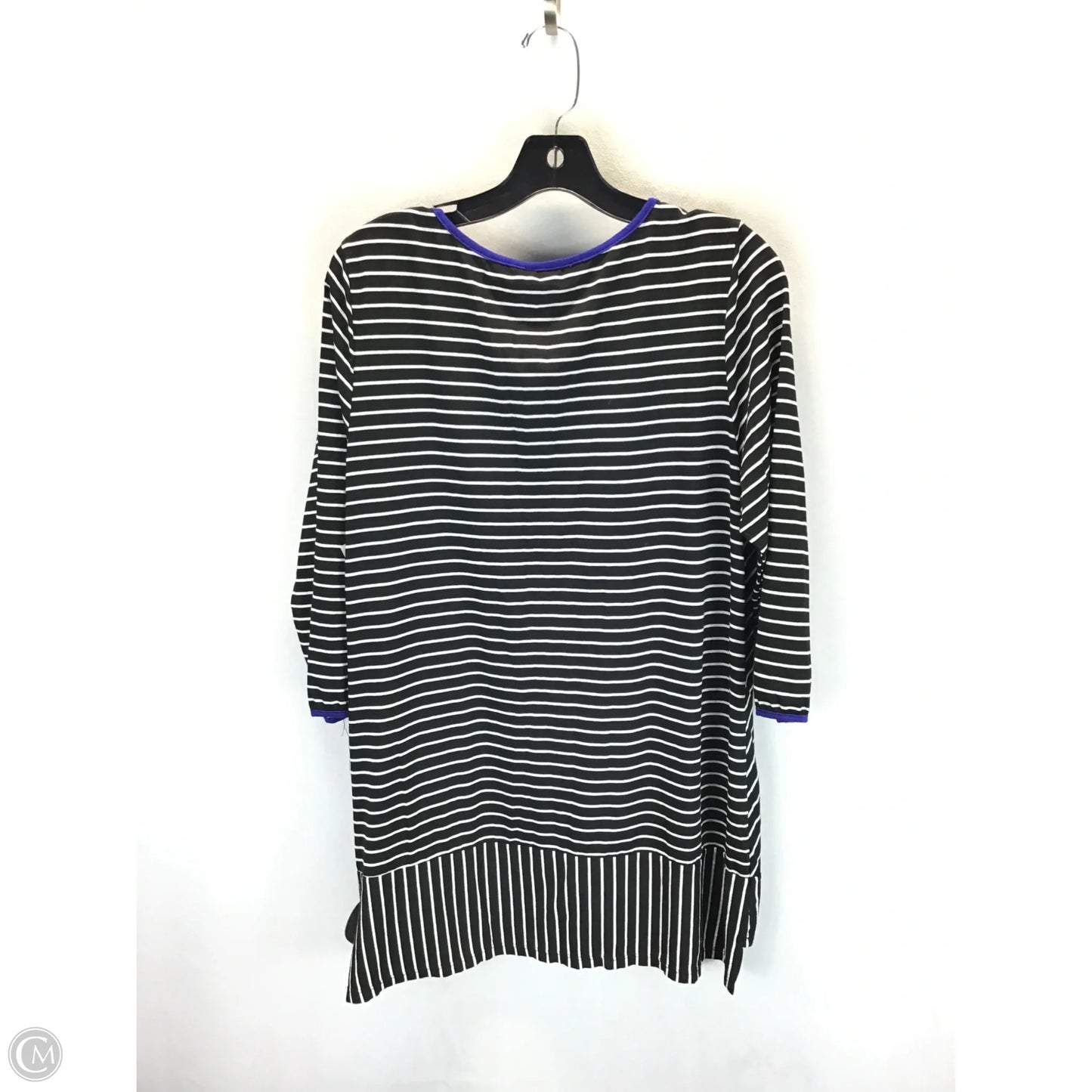 Top Long Sleeve By Carole Little In Striped Pattern, Size: Xl