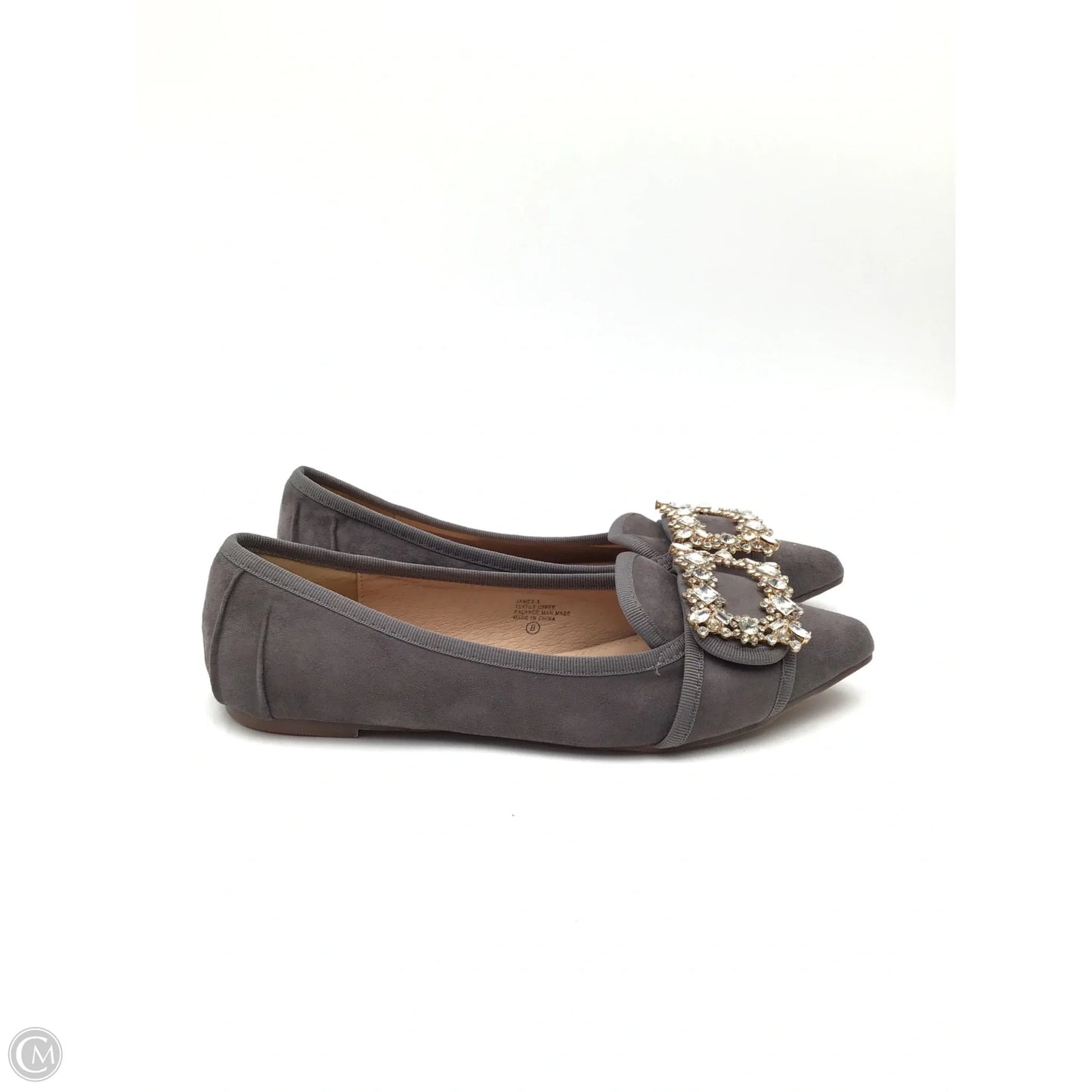 Shoes Flats By Clothes Mentor In Grey, Size: 8