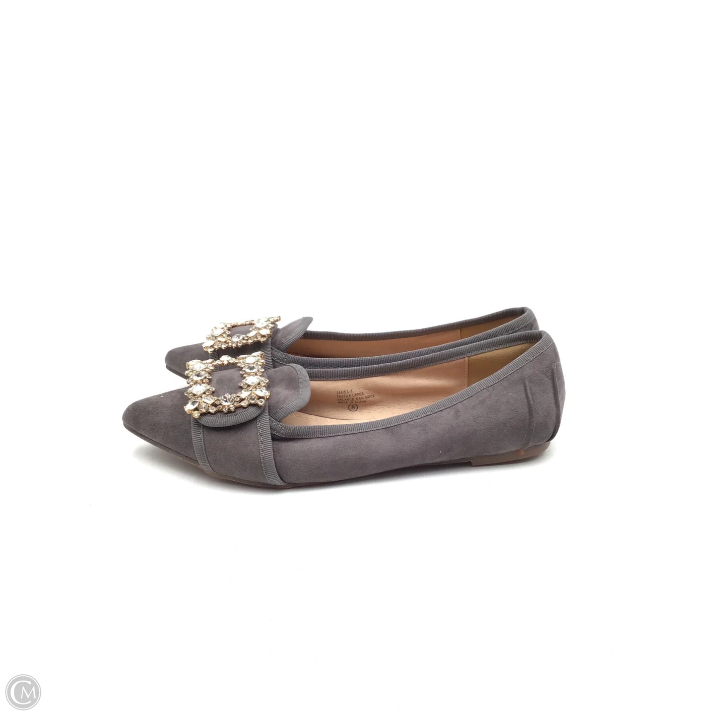Shoes Flats By Clothes Mentor In Grey, Size: 8