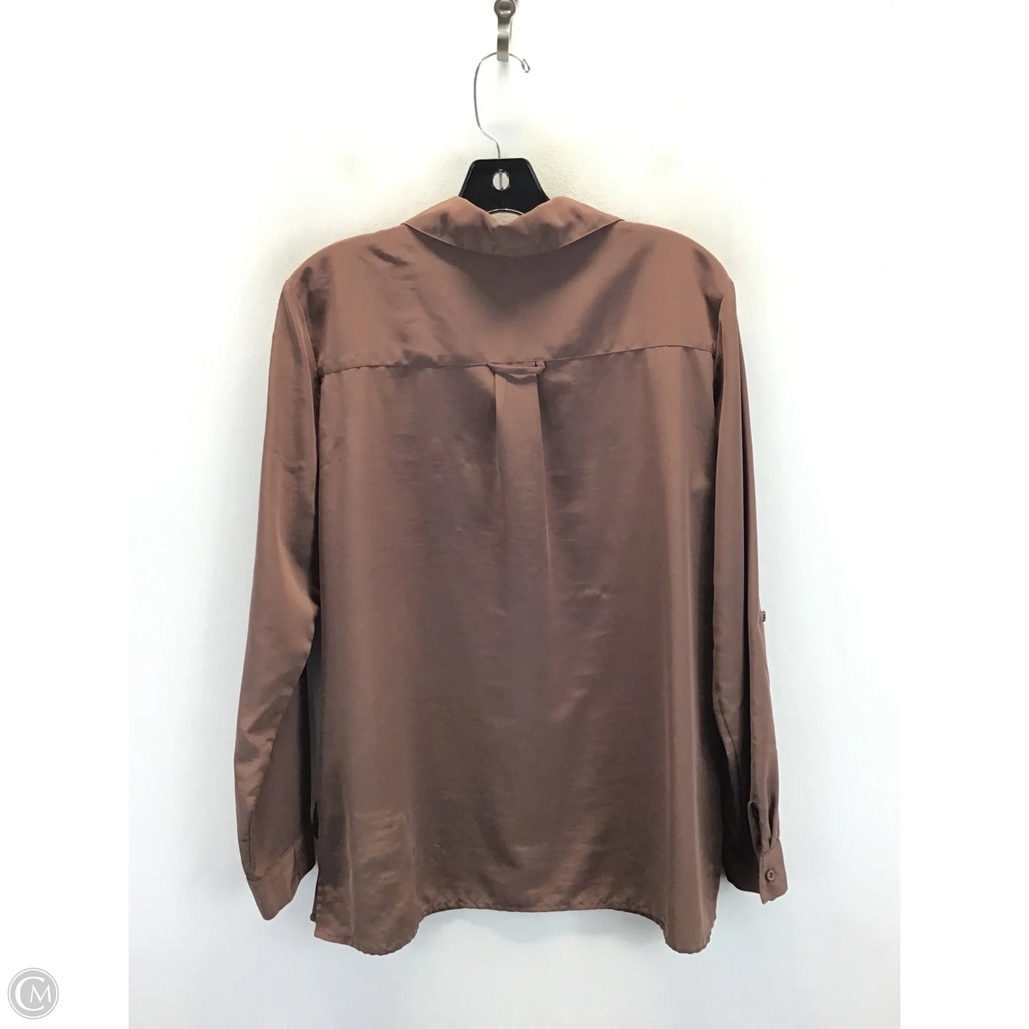 Top Long Sleeve By Elementz In Brown, Size: L