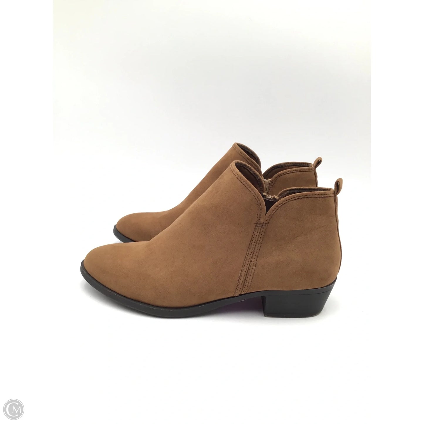 Boots Ankle Flats By Just Fab In Brown, Size: 11