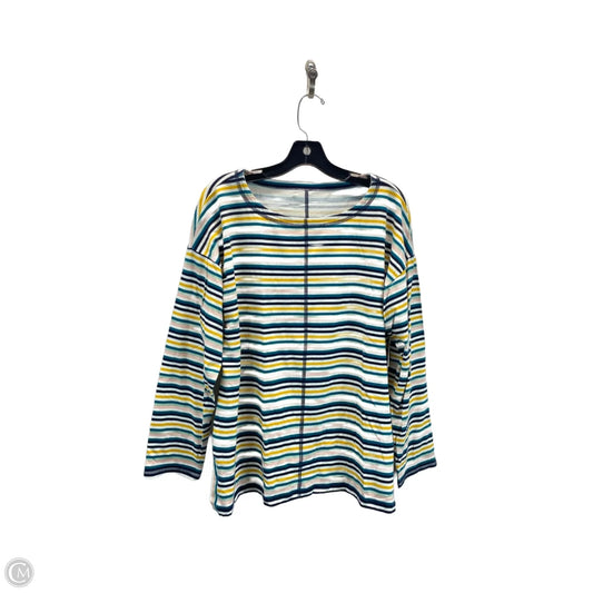 Top Long Sleeve By Talbots In Striped Pattern, Size: Xl