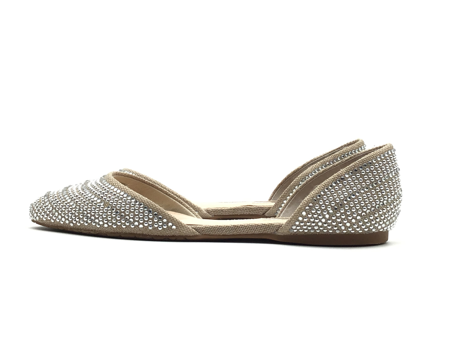 Shoes Flats By Inc In Silver & Tan, Size: 7.5