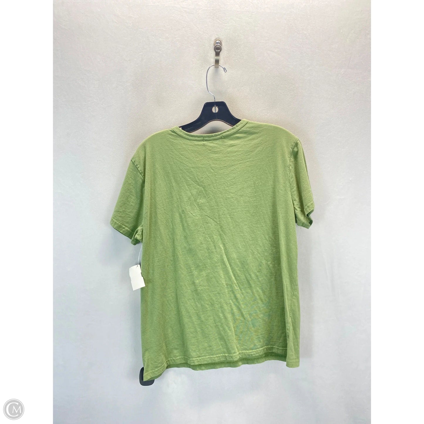 Top Short Sleeve Basic By Shein In Green, Size: M