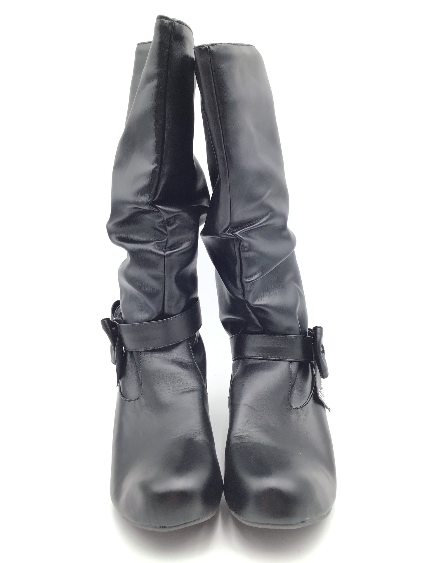 Boots Knee Flats By Clothes Mentor In Black, Size: 9.5