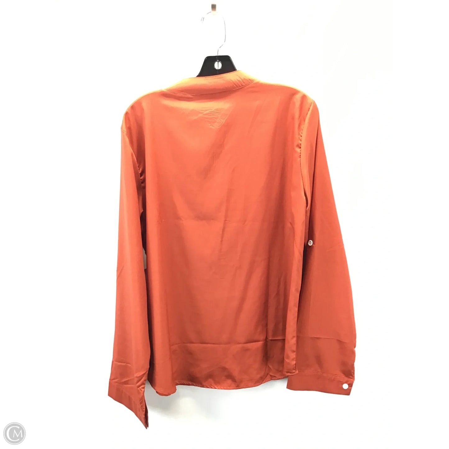 Top Long Sleeve Basic By Clothes Mentor In Orange, Size: 2x