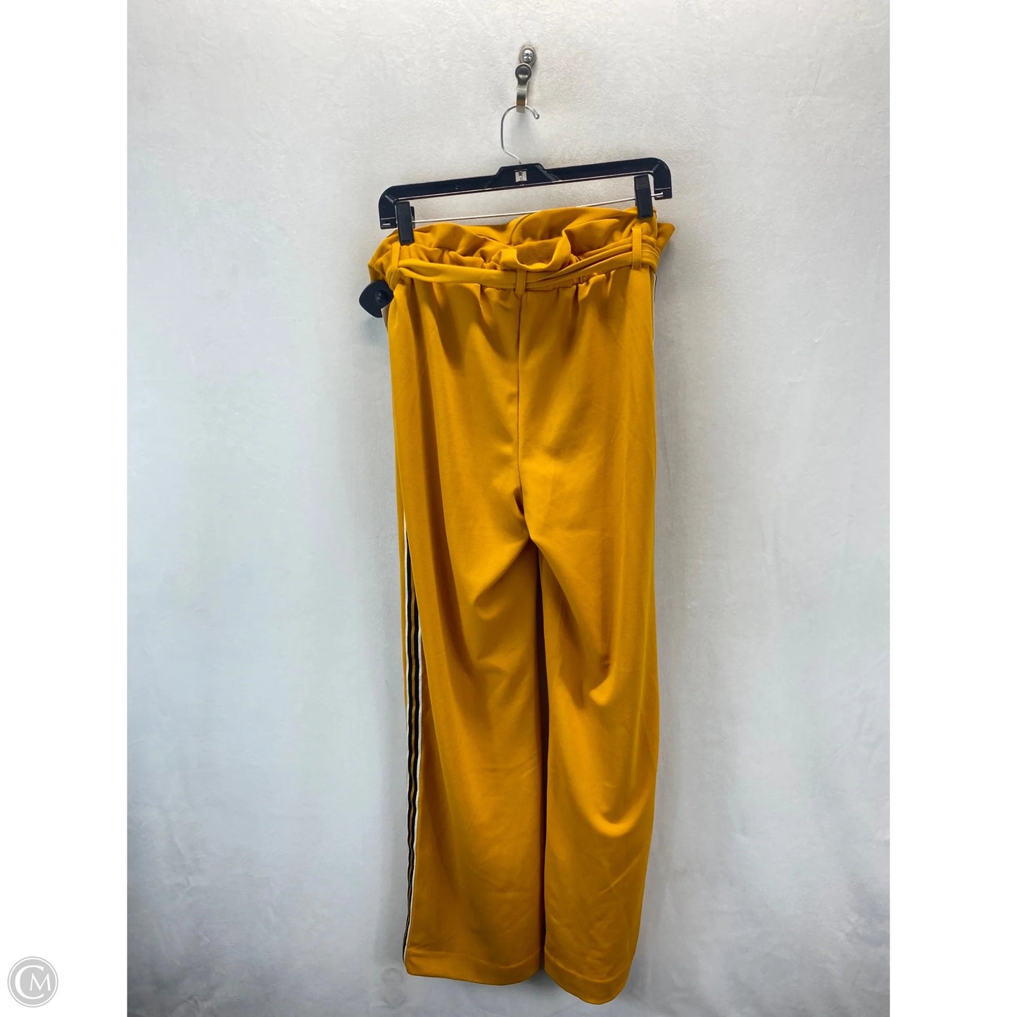 Pants Linen By Clothes Mentor In Black & Orange, Size: L