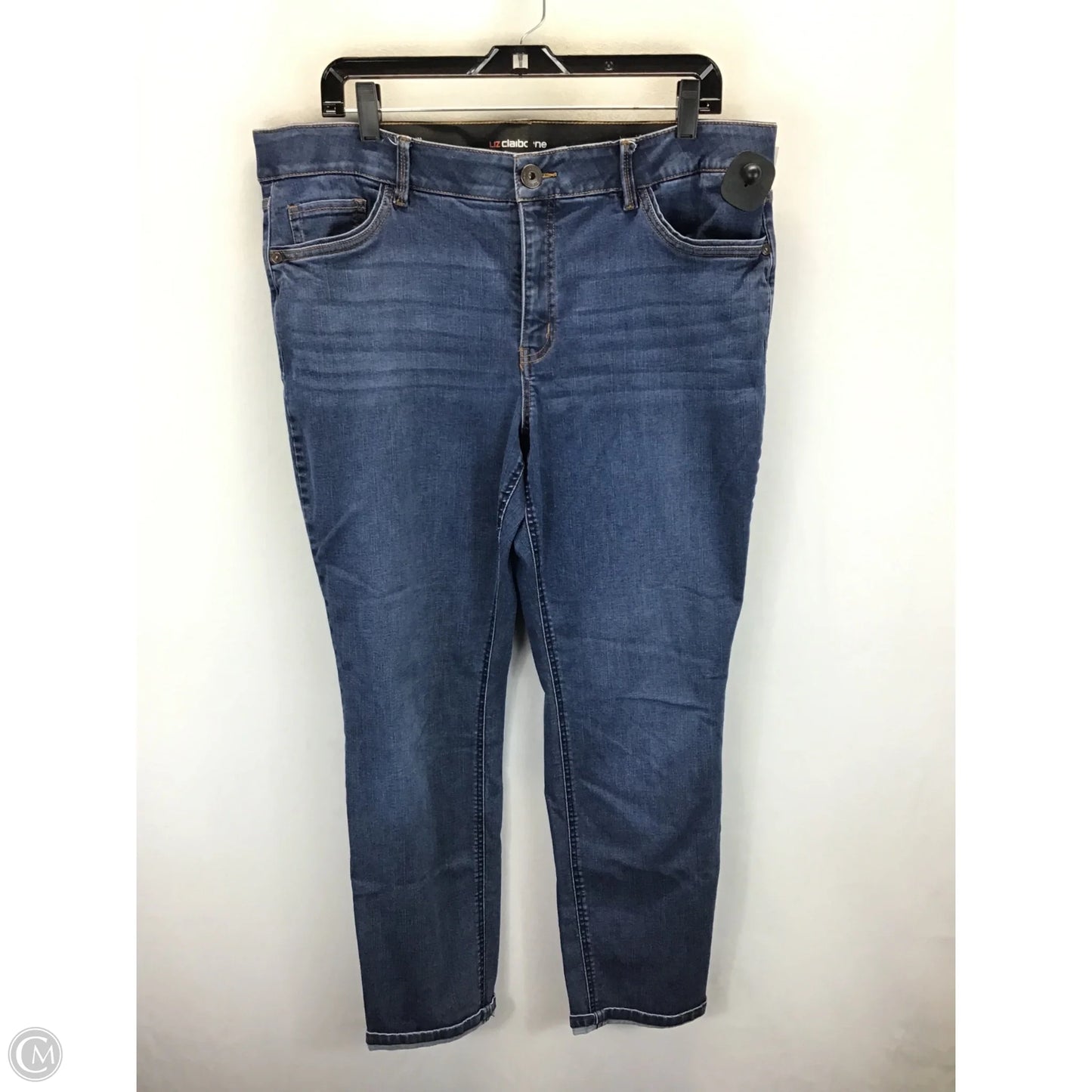 Jeans Cropped By Liz Claiborne In Blue Denim, Size: 16