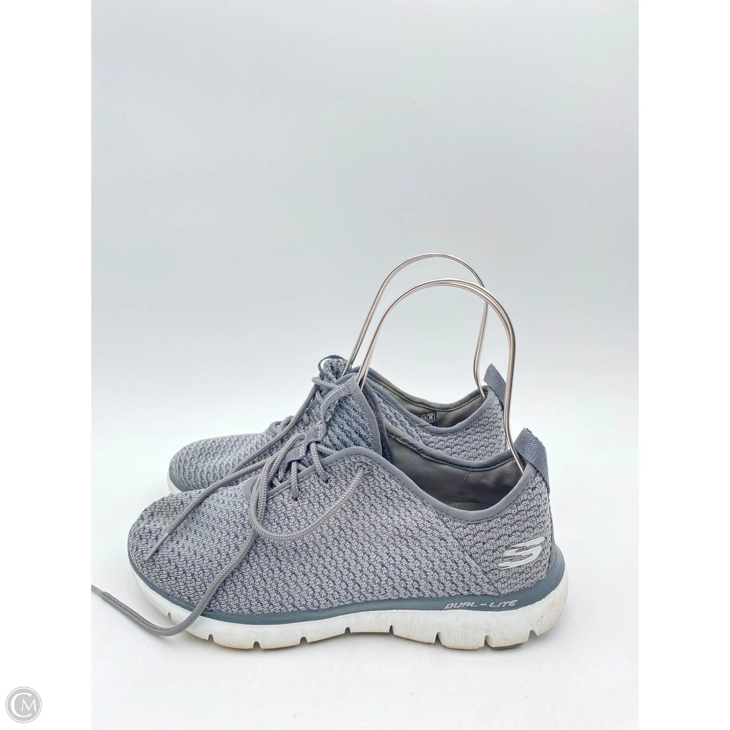 Shoes Athletic By Skechers In Grey, Size: 7.5