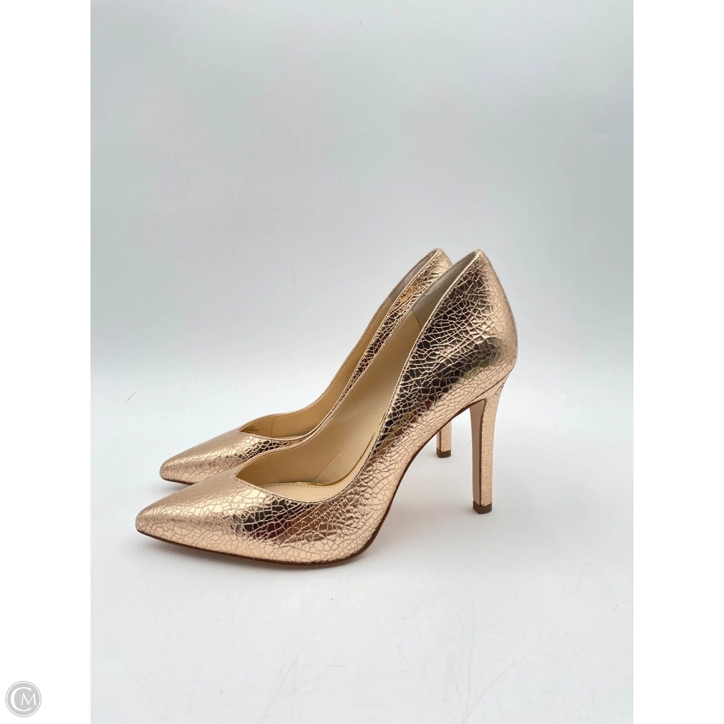 Sandals Heels Stiletto By Jessica Simpson In Rose Gold, Size: 6.5