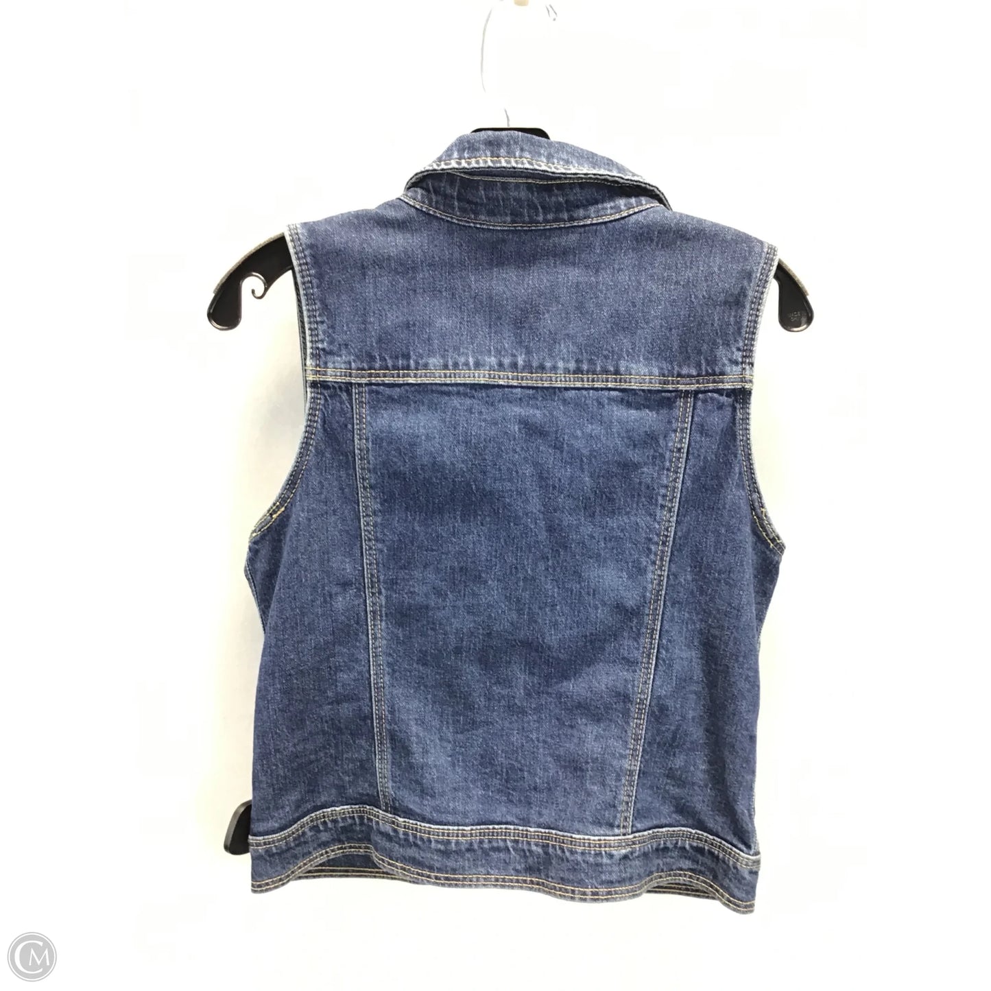 Vest Other By Clothes Mentor In Blue Denim, Size: Xl