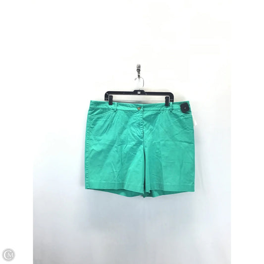 Shorts By Talbots In Green, Size: 18