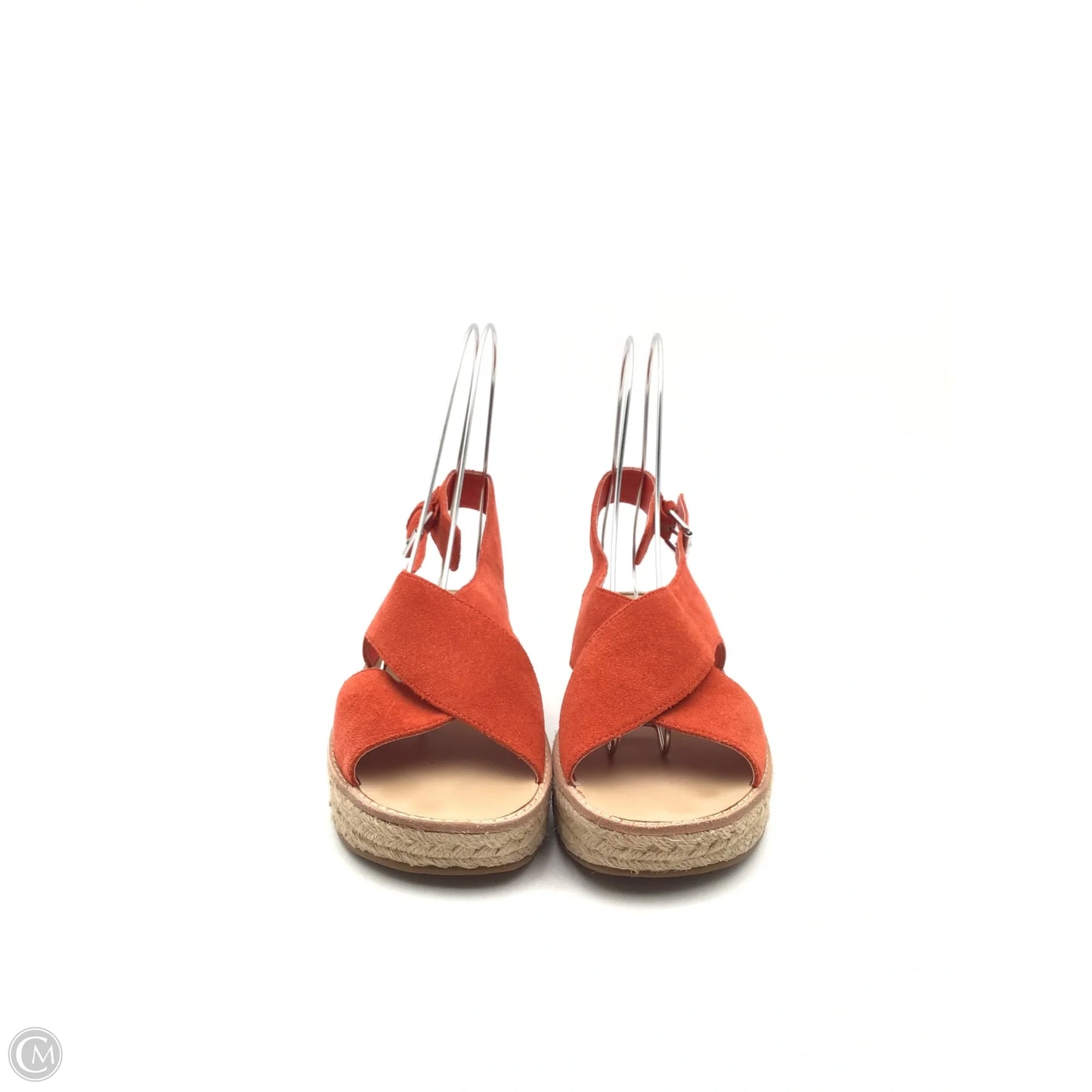 Sandals Heels Platform By Dolce Vita In Orange & Tan, Size: 8