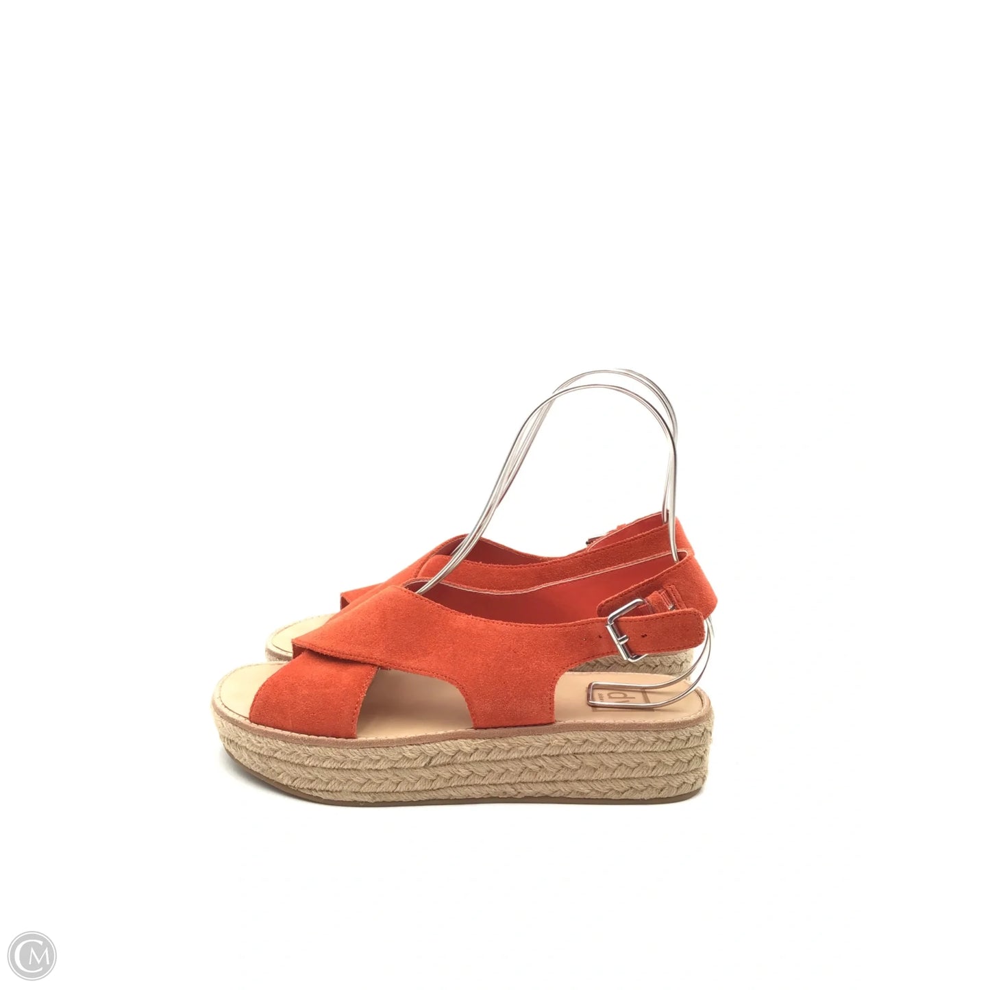 Sandals Heels Platform By Dolce Vita In Orange & Tan, Size: 8