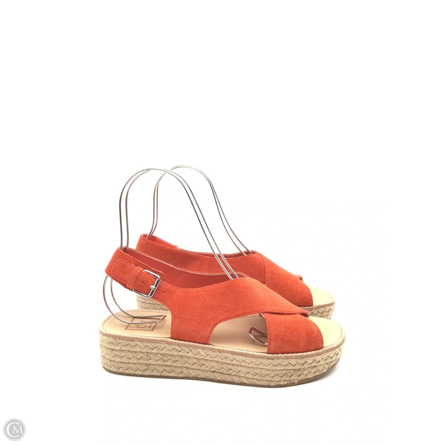 Sandals Heels Platform By Dolce Vita In Orange & Tan, Size: 8