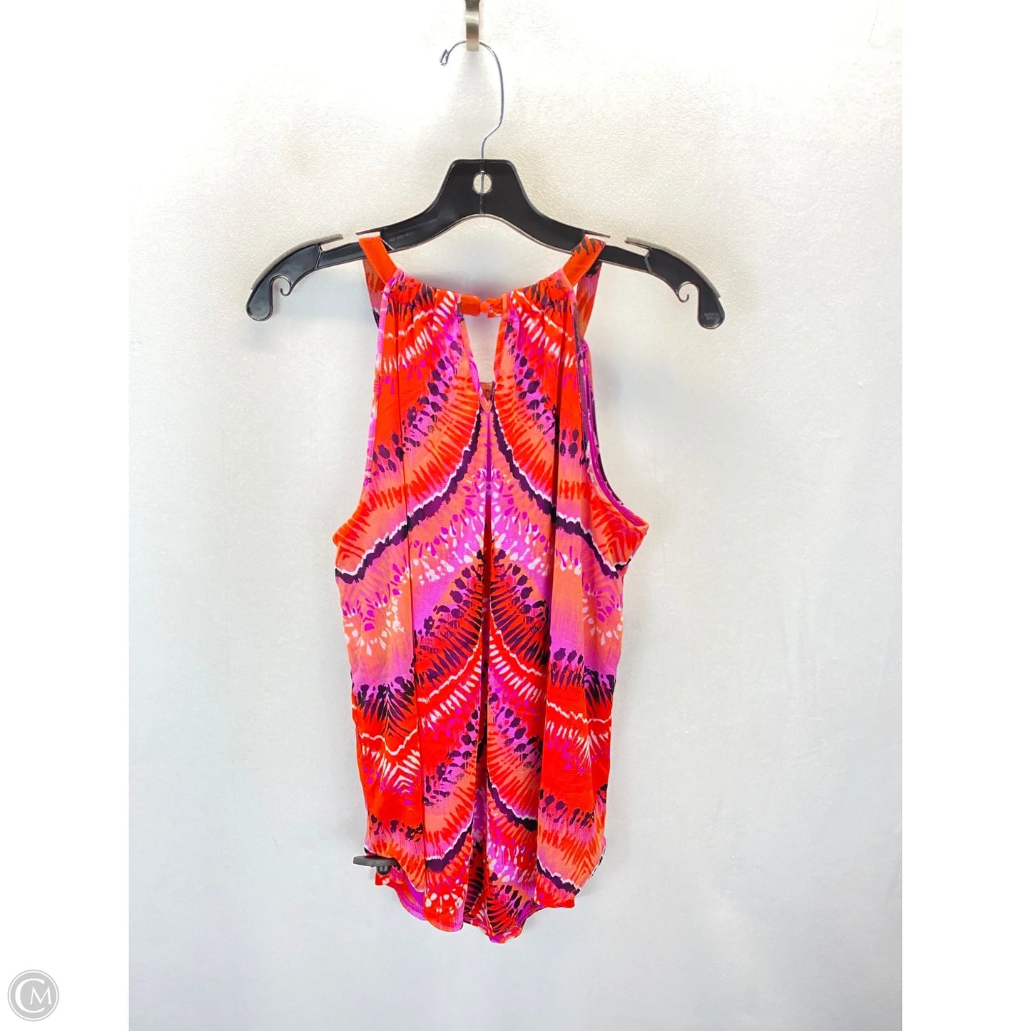 Top Sleeveless By Inc In Orange & Pink, Size: L