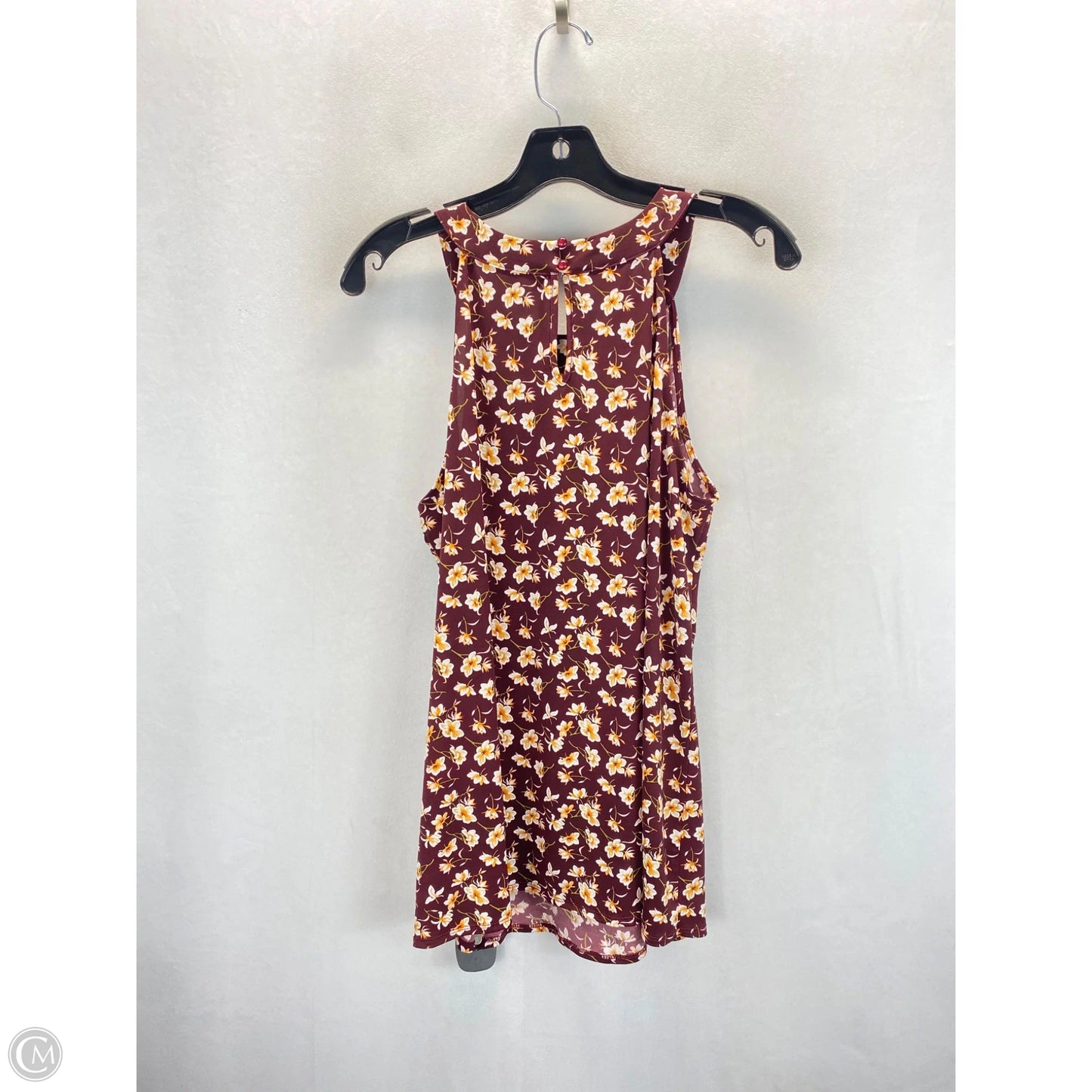 Top Sleeveless By Fortune & Ivy In Floral Print, Size: M
