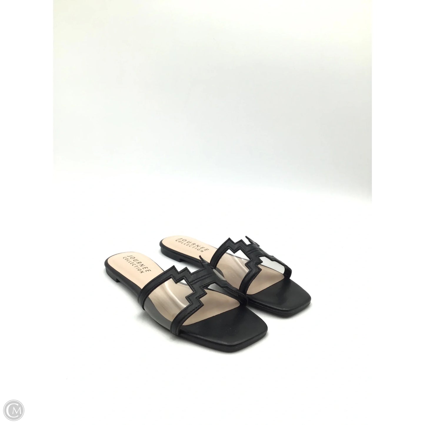 Sandals Flats By Journelle In Black, Size: 7.5