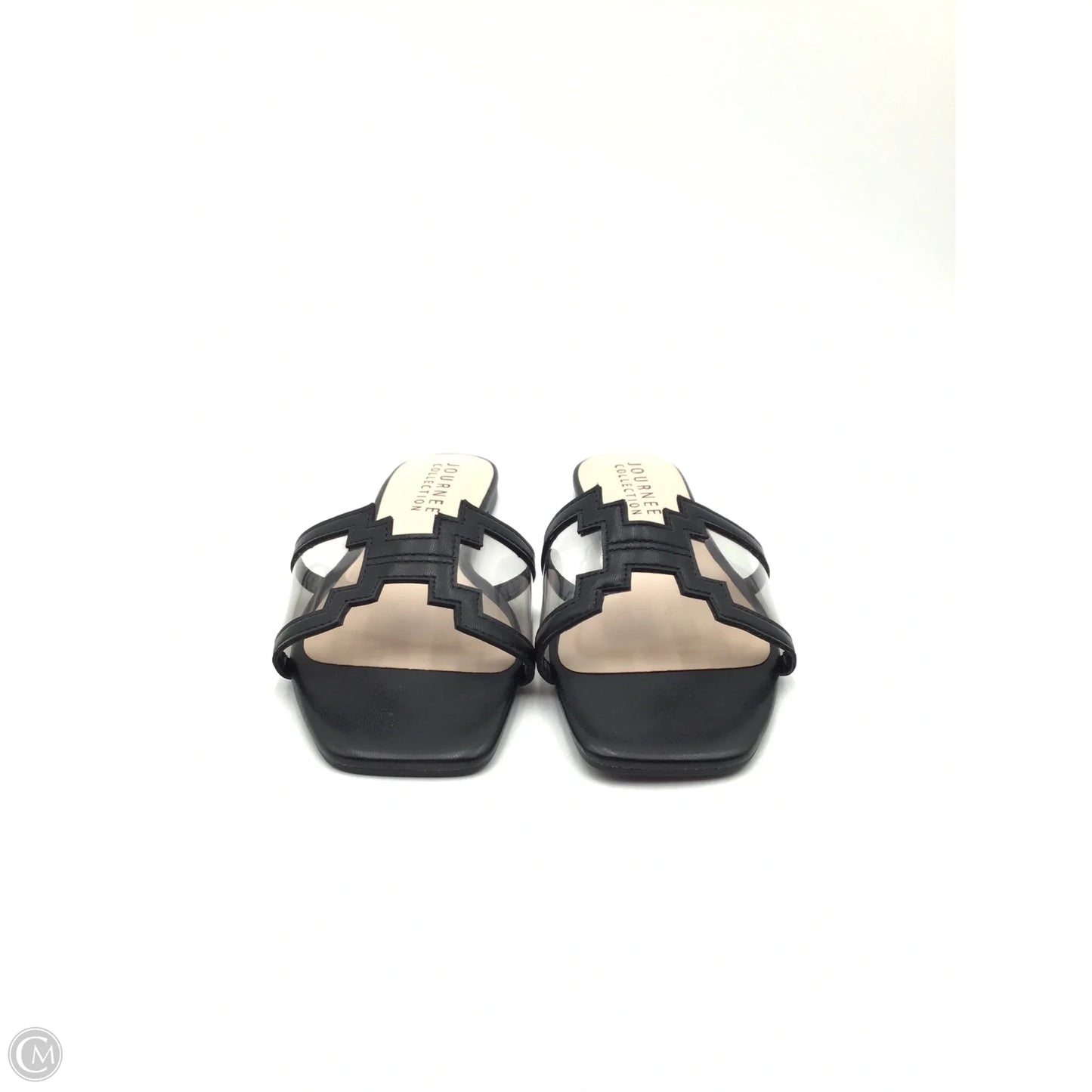 Sandals Flats By Journelle In Black, Size: 7.5