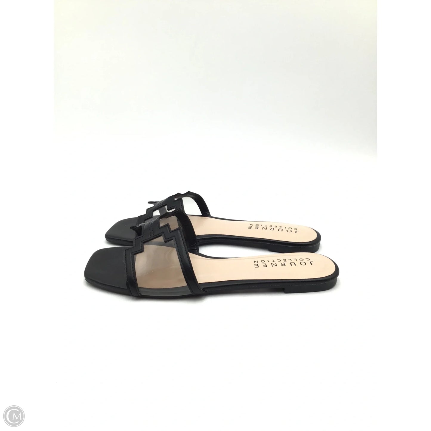 Sandals Flats By Journelle In Black, Size: 7.5