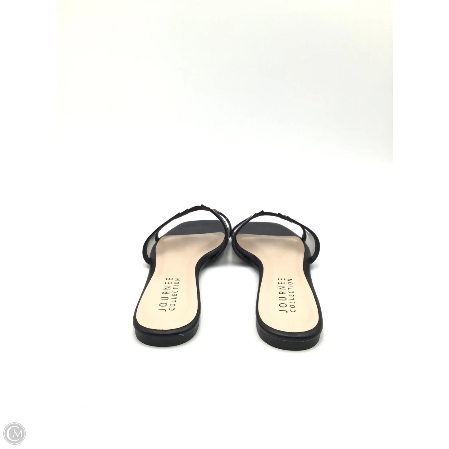 Sandals Flats By Journelle In Black, Size: 7.5