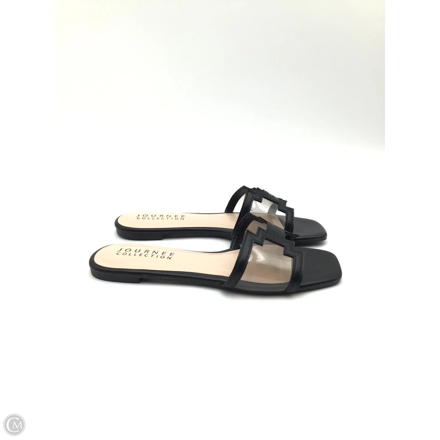 Sandals Flats By Journelle In Black, Size: 7.5