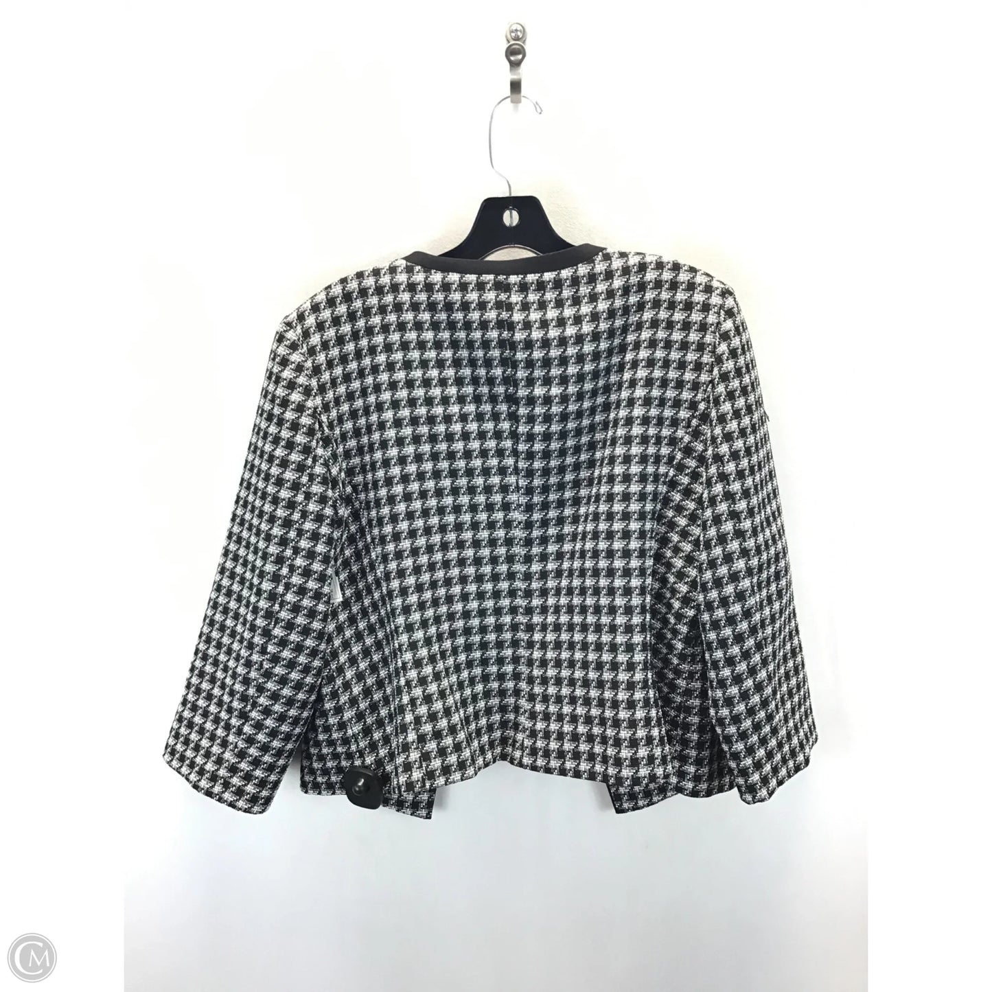 Blazer By Clothes Mentor In Black & White, Size: Xl