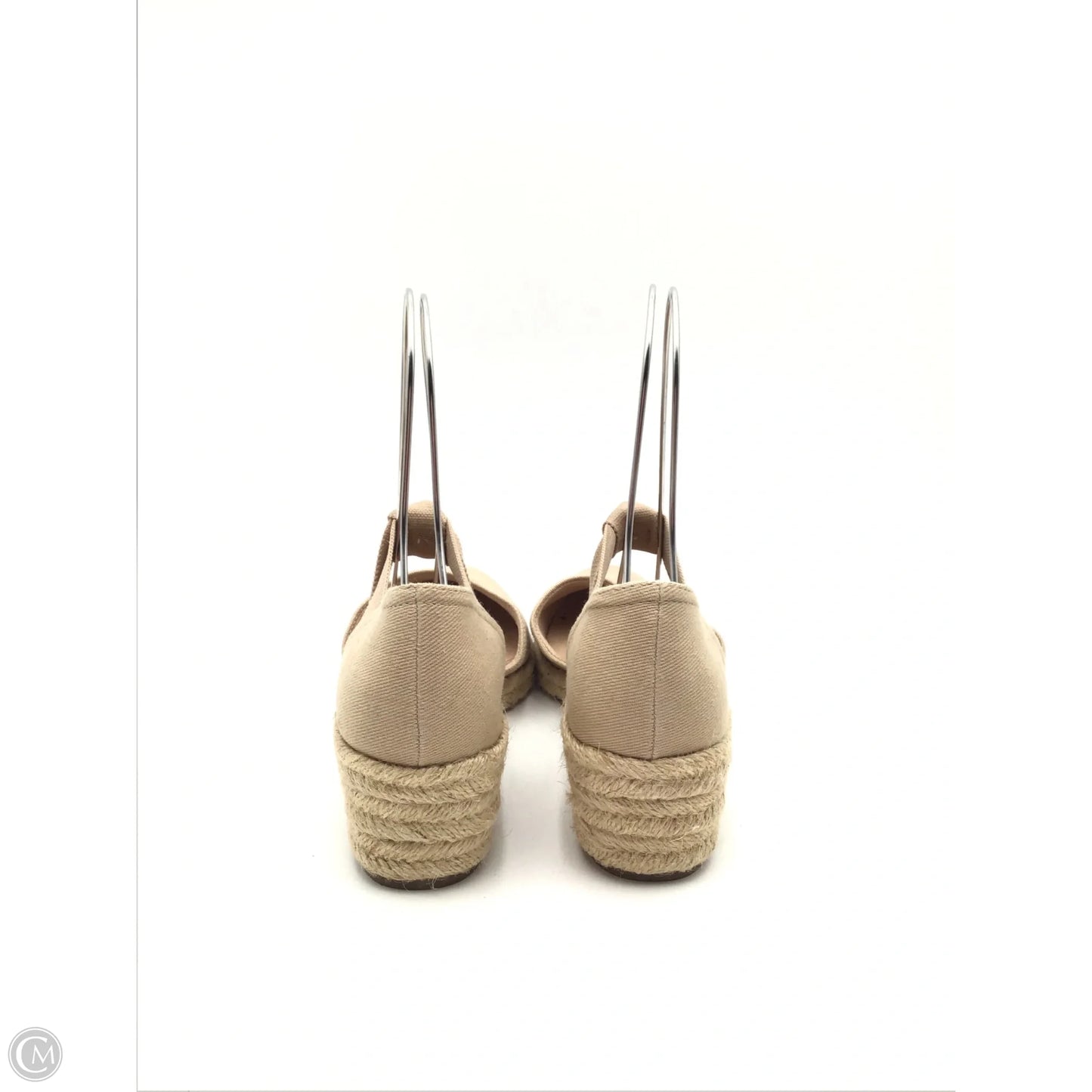 Sandals Heels Wedge By Life Stride In Beige, Size: 10
