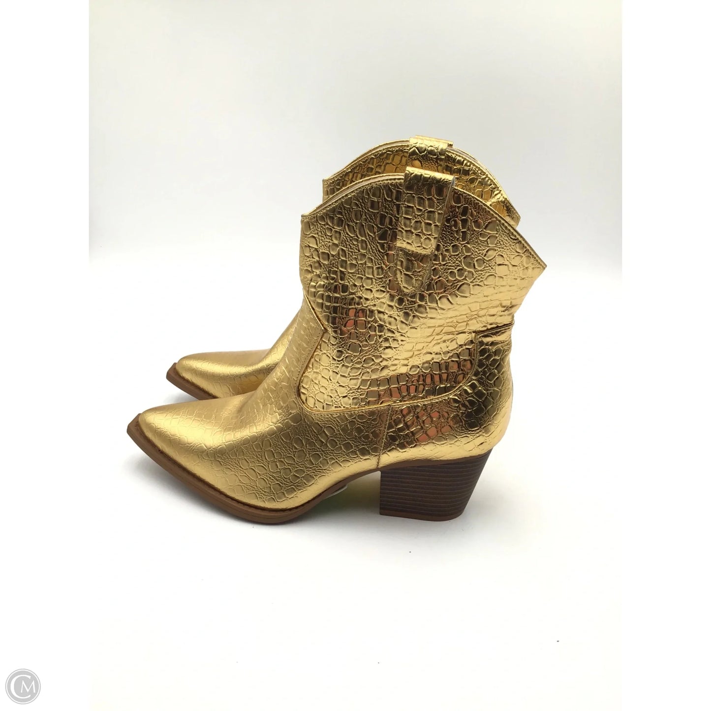 Boots Western By Clothes Mentor In Gold, Size: 11