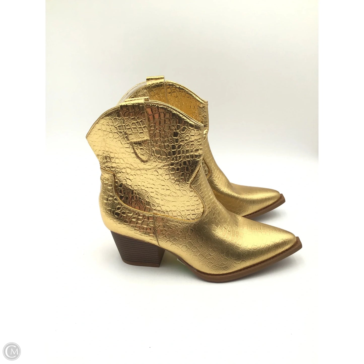 Boots Western By Clothes Mentor In Gold, Size: 11
