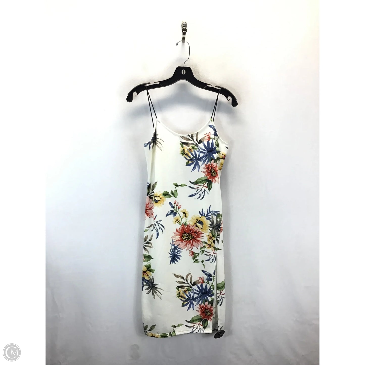 Dress Casual Midi By Clothes Mentor In Floral Print, Size: L