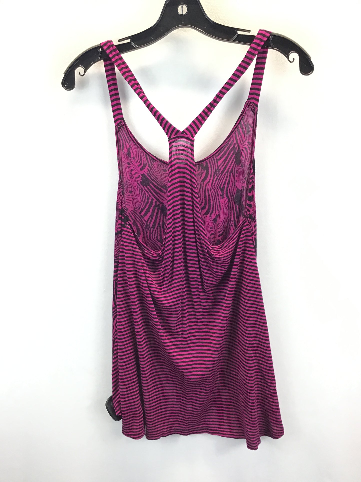 Black & Pink Top Sleeveless Decree, Size M
