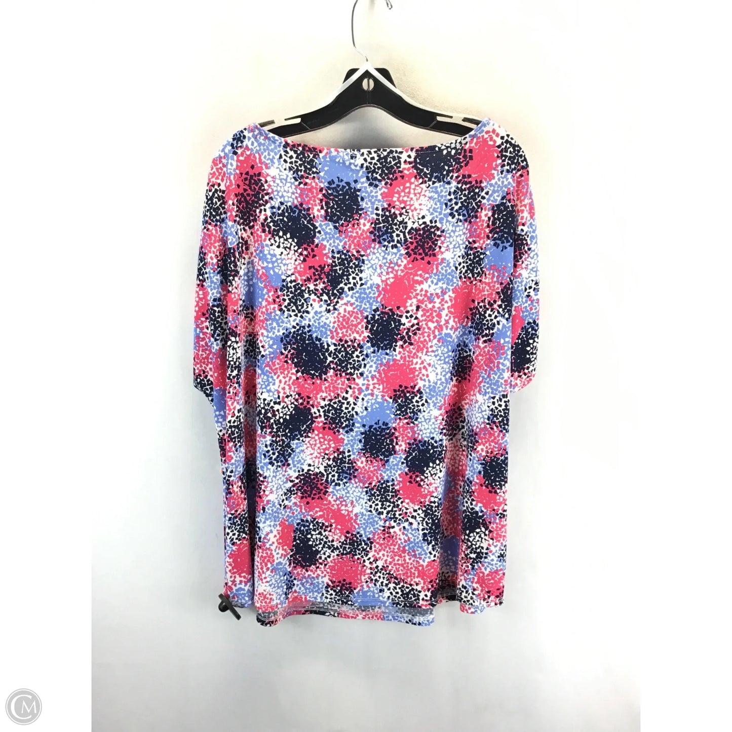 Top Short Sleeve By Roz And Ali In Mauve, Size: 2x