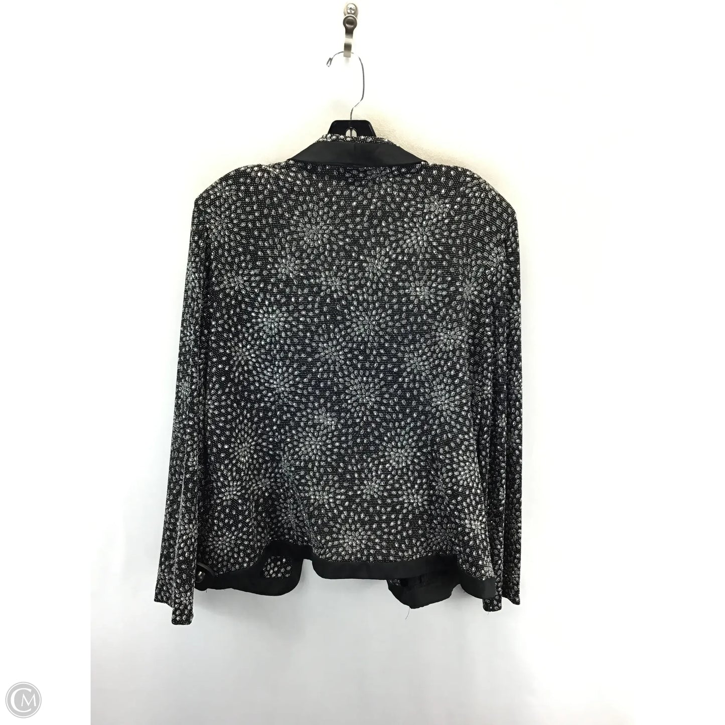 Blazer By Bay Studio In Black & Silver, Size: Xl