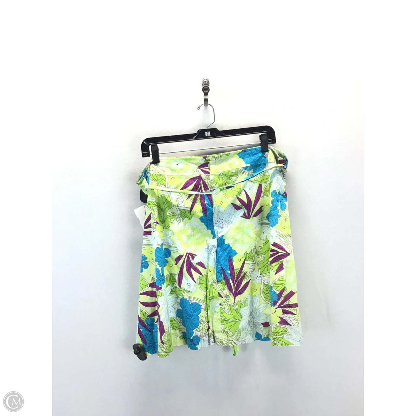 Skirt Midi By George In Green & Purple, Size: 14