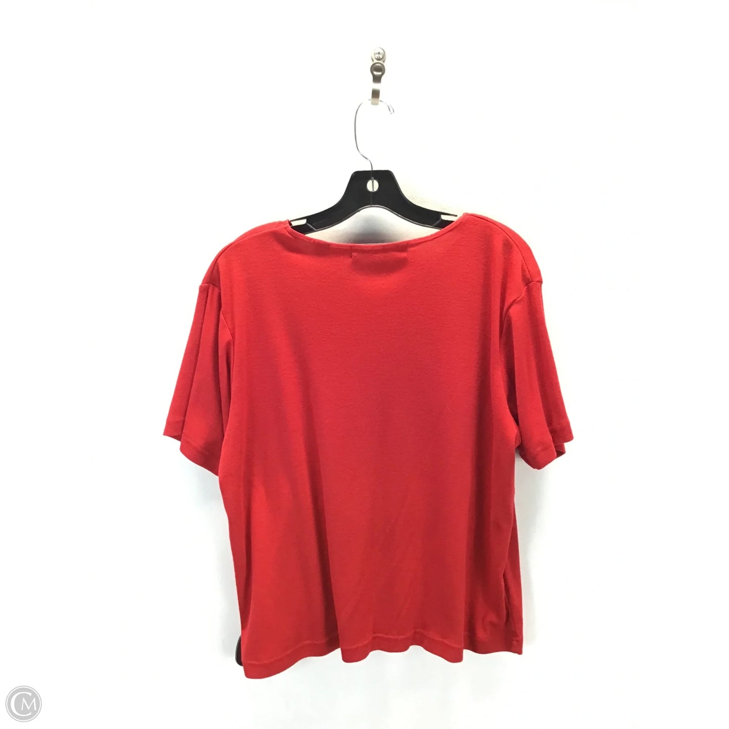Top Short Sleeve By Karen Scott In Red, Size: Xl