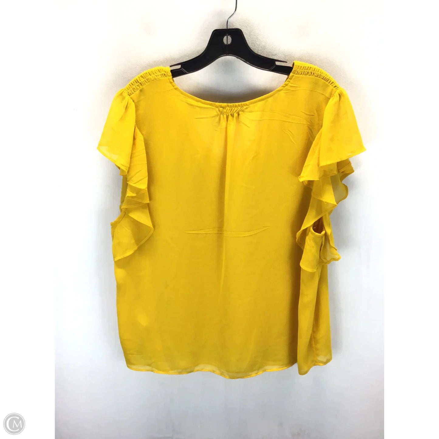 Top Short Sleeve By 1.state In Yellow, Size: Xxl