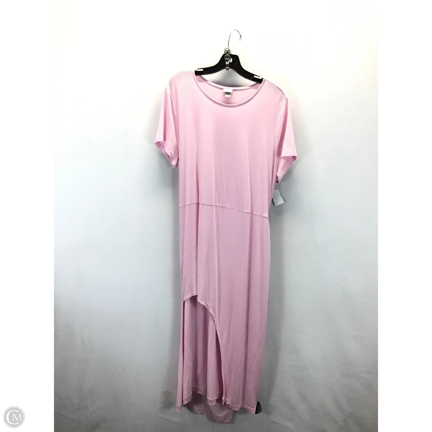 Dress Casual Midi By A New Day In Pink, Size: Xxl